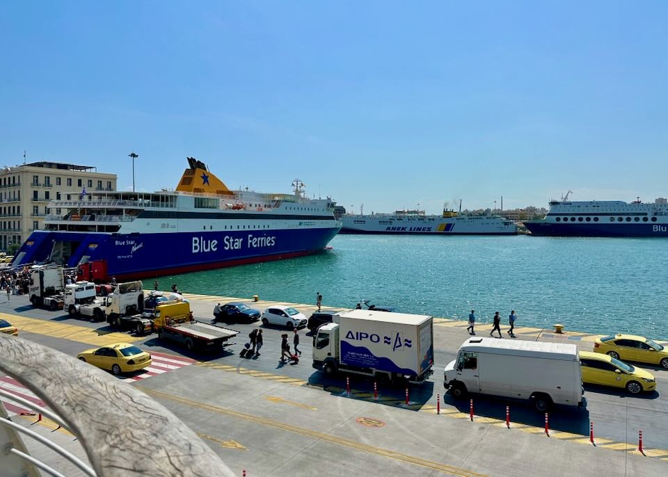 Piraeus, Athens in June.