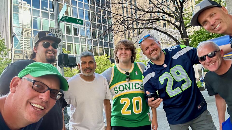Seahawks game in Seattle.