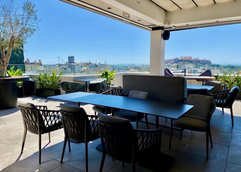 Athens hotel with Acropolis view.