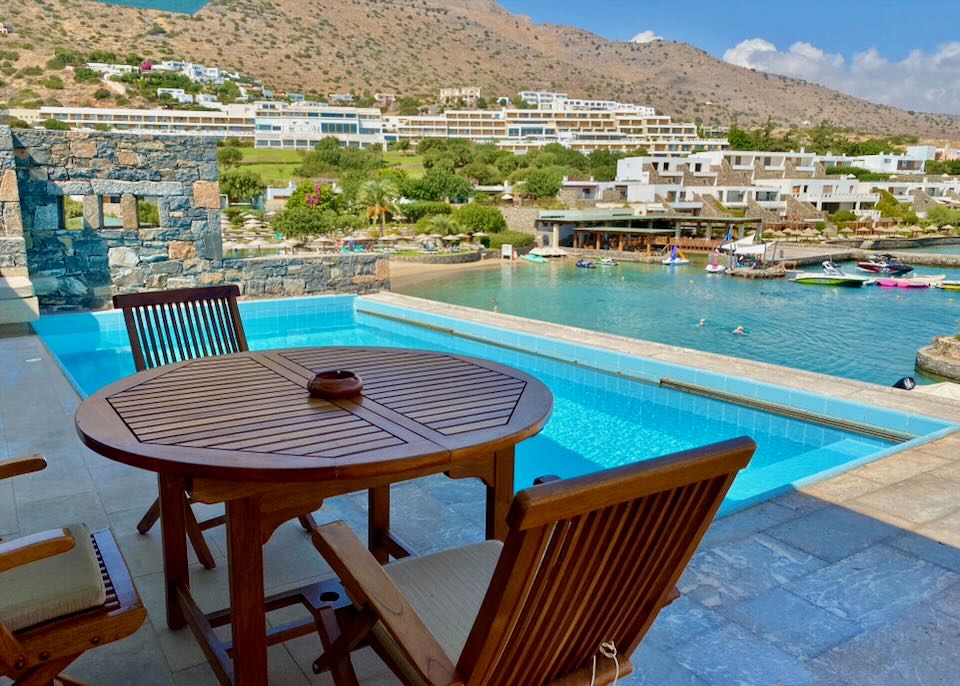 A private pool in Crete.