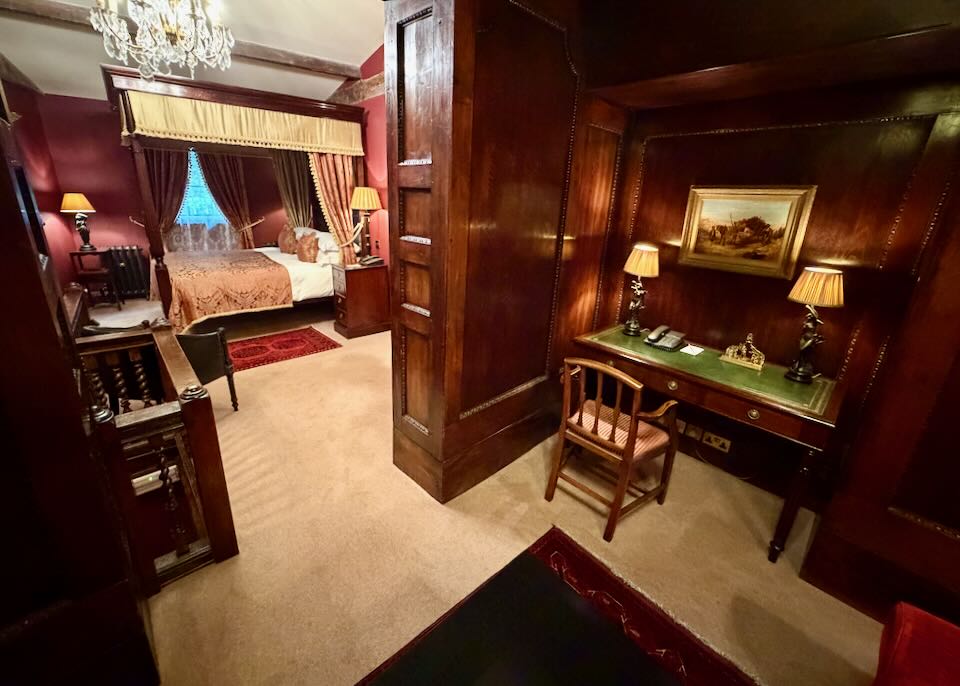 My room at the Rookery Hotel near the Elizabeth Line.