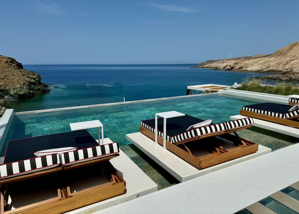 Most secluded luxury hotel on Mykonos.