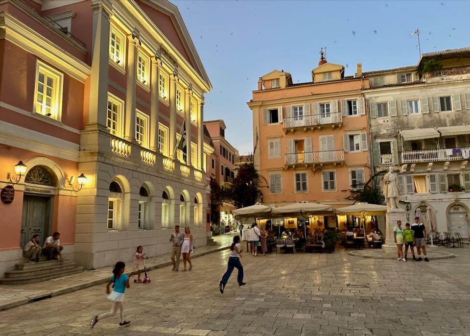 Corfu Town, Greece.