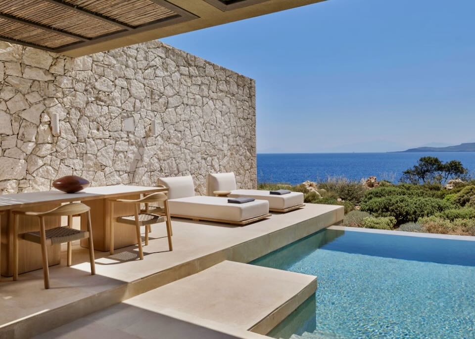 New luxury hotel near Chania, airport, and ferry port.