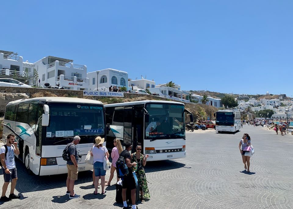 Old Port Station in Mykonos Town.