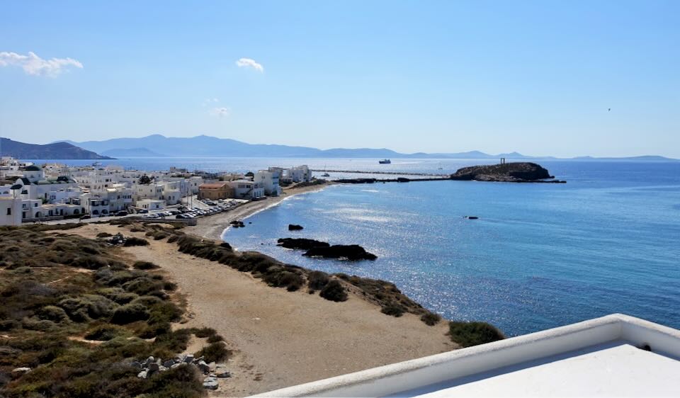 View from Hotel Grotta in Naxos Town.