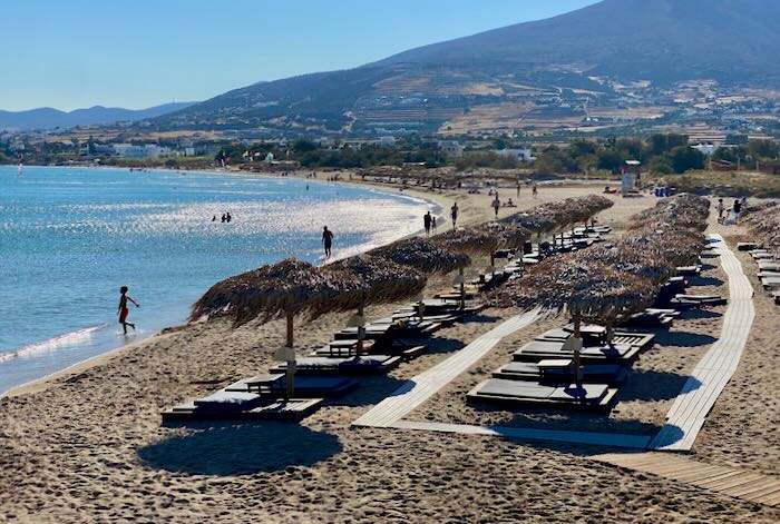 Good beach in Paros.