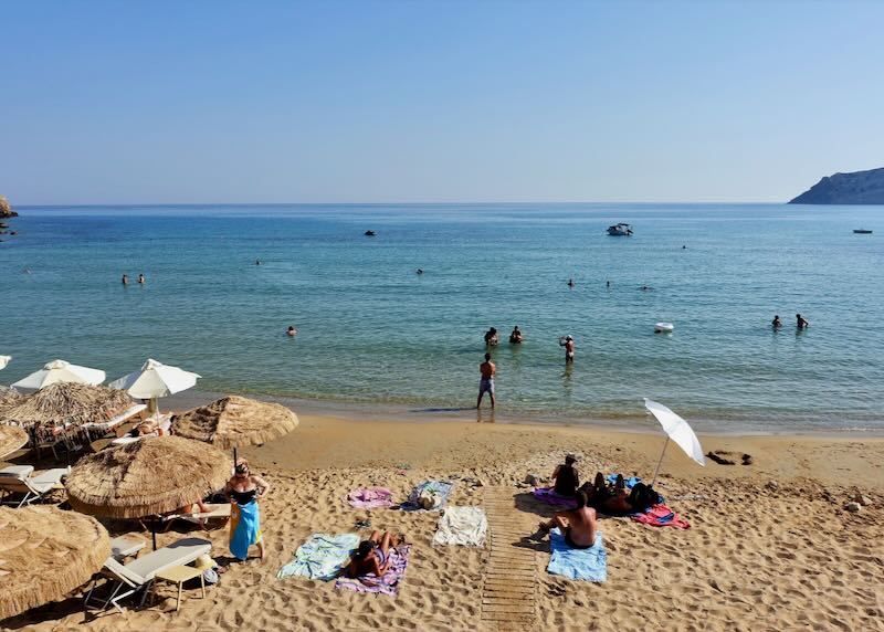 Luxury beach hotel in Milos.