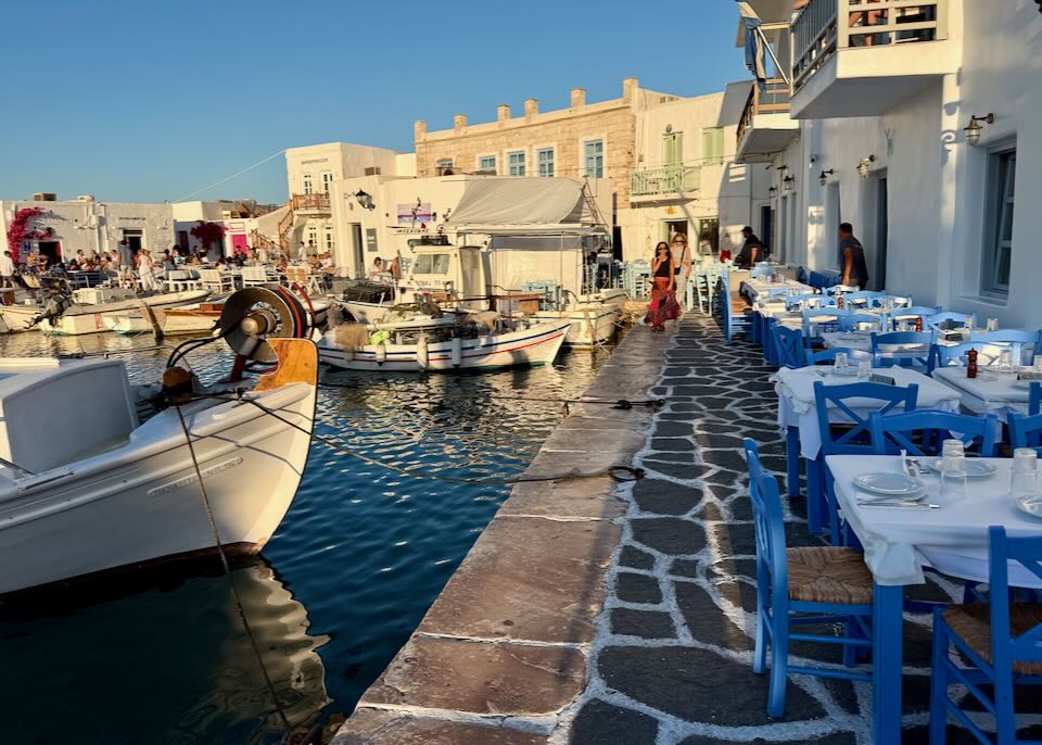 The Old Port in Naoussa.