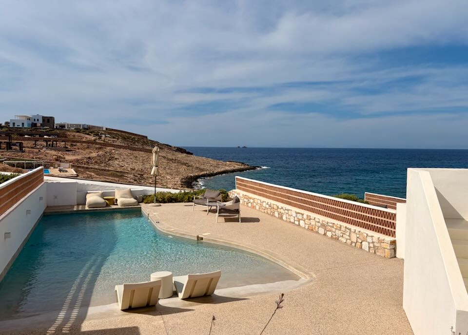 Private pool at Andronis Paros.