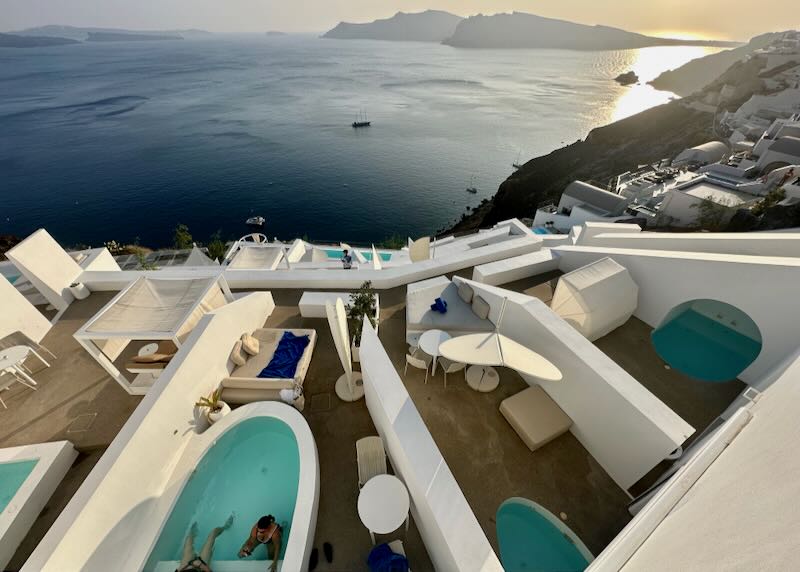 Saint Hotel in Oia.