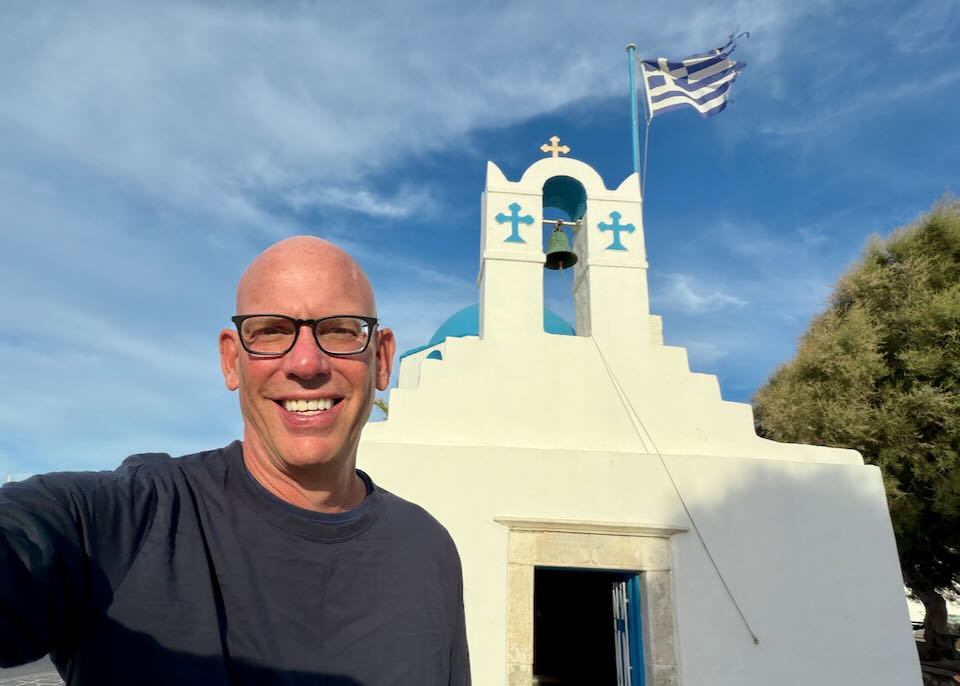 Santorini Dave in Paros.