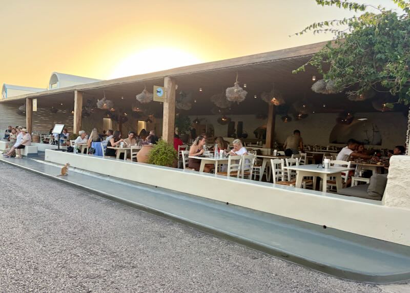 Best beach front restaurant in Perissa.