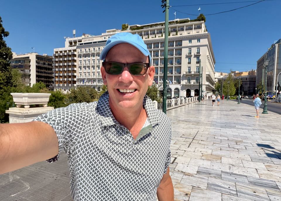 Santorini Dave in Syntagma Square.