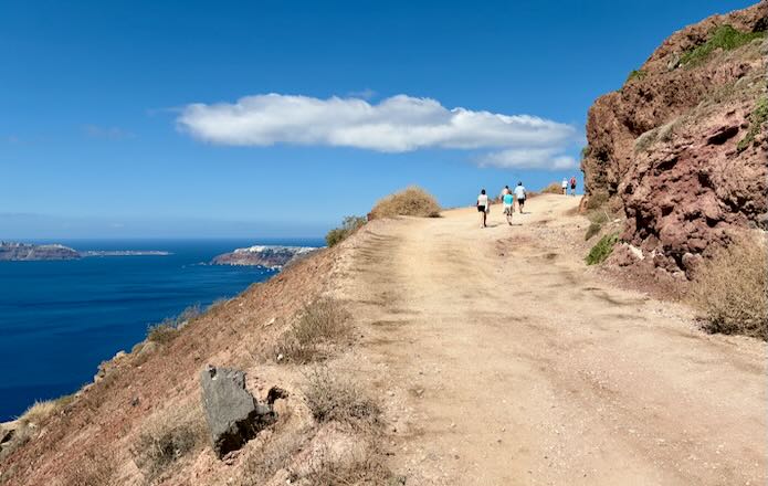 Caldera hike trail/road.