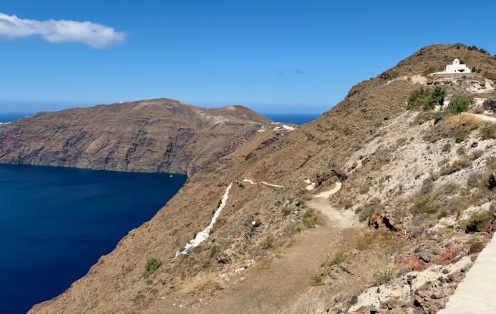 Church on caldera hike.