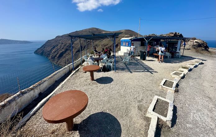 Snack shop on the caldera hike.