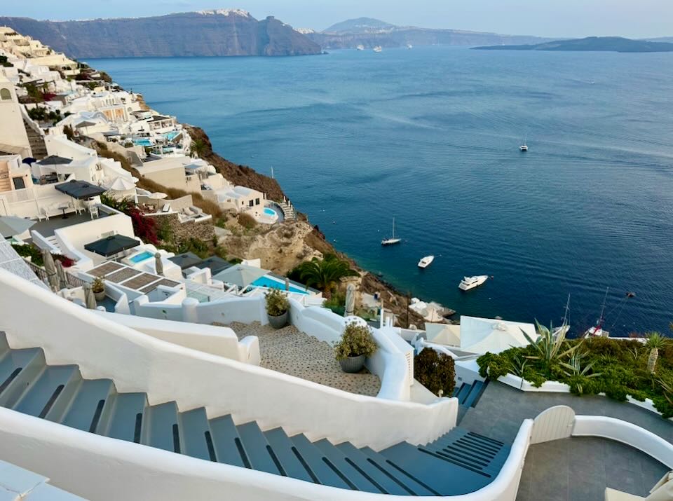 Santorini in autumn.