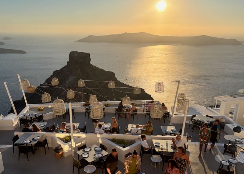 Skaros Rock in Santorini.